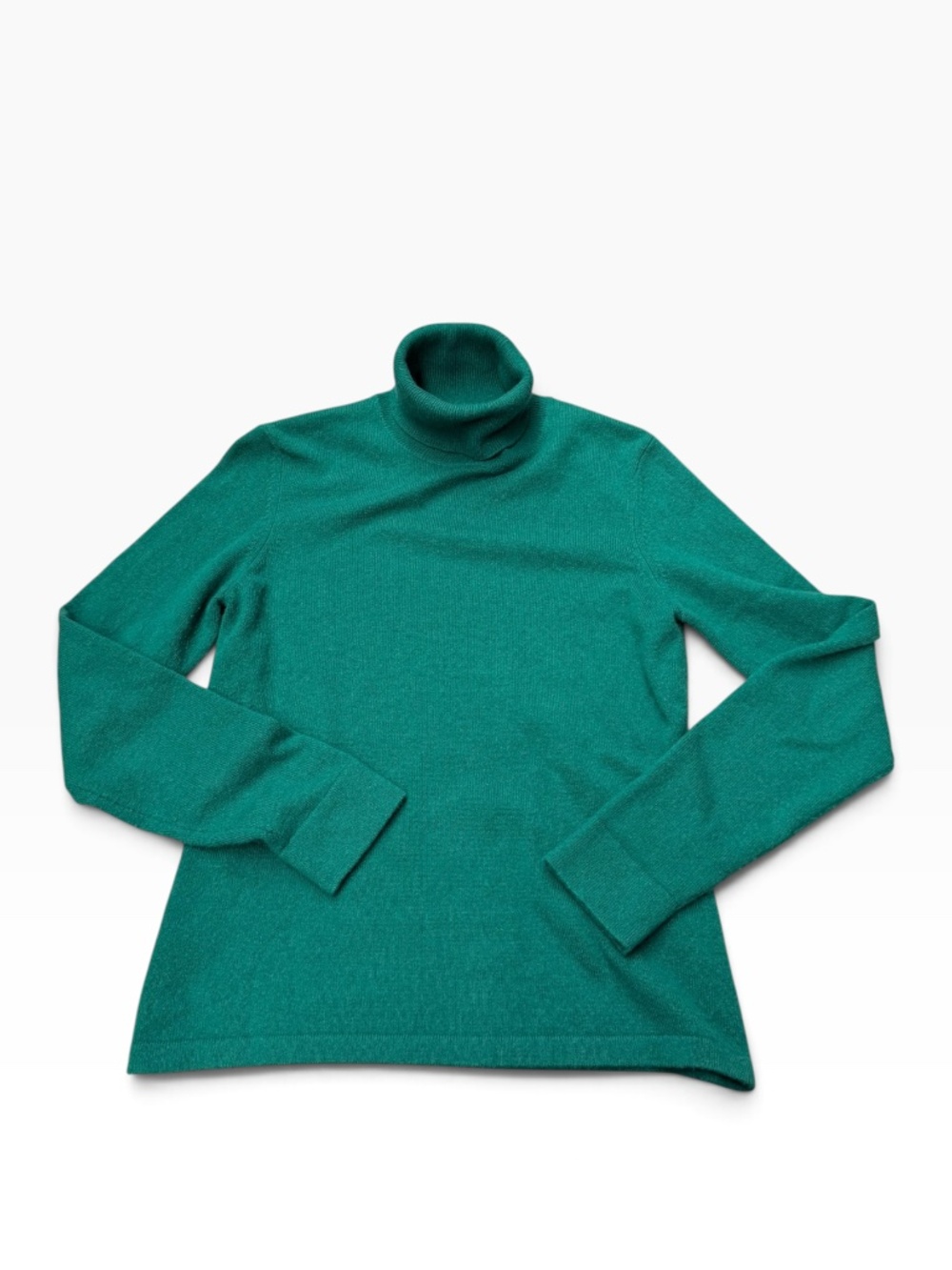 Ann Taylor Green Turtleneck Cashmere Sweater Women's Size S Small